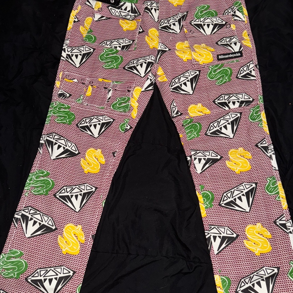 Billionaire Boys Club Diamond and Dollar Sign Pants BBC